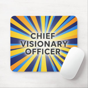 Hoofd Visie Officer Sunburst Retro Muismat