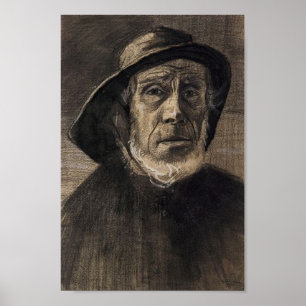 Hoofd Visser, de Zuidwester van de Baard, Vincent Poster