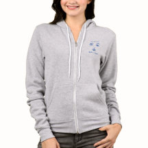 Hoofd Vrouw in Charge Zip Hoodie