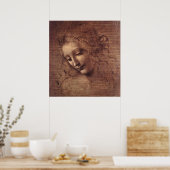 Hoofd vrouw poster (Keuken)