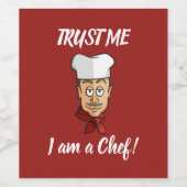 Hoofd Wijn Etiket (Enkel label)