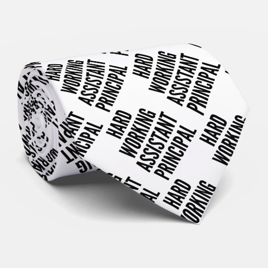 Hoofdassistent voor hard werken stropdas (Opgerold)