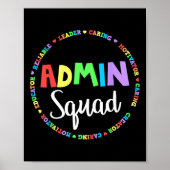 Hoofdbemanningsadministrateur van de Squad School Poster (Voorkant)