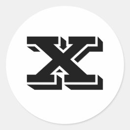 Hoofdbrief X Grote Rondtrekkers van Janz Ronde Sticker