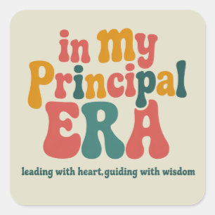 Hoofdcadeaubon in mijn hoofdperiode Terug naar sch Vierkante Sticker