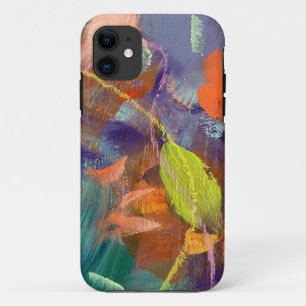 Hoofddeksel in Wild Garden-ontwerp iPhone 11 Hoesje