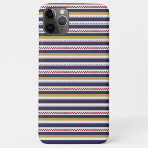 Hoofddeksel met zigzag- en gestreept patroon  iPhone 11 pro max hoesje
