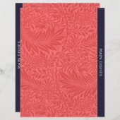 Hoofddeksels | Ontvanger divider |  Rode Floral (Voorkant / Achterkant)