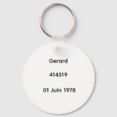 Hoofddeur para sleutelhanger (Achterkant)