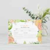 hoofddrukknop | Citrus Vrijgezellenfeest Recept Ka Kaart (Staand voorkant)