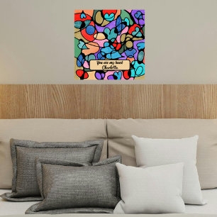 HOOFDELEN NEUROGRAFISCHE DIGITALE WATERVERVEN POSTER