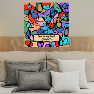 HOOFDELEN NEUROGRAFISCHE DIGITALE WATERVERVEN POSTER