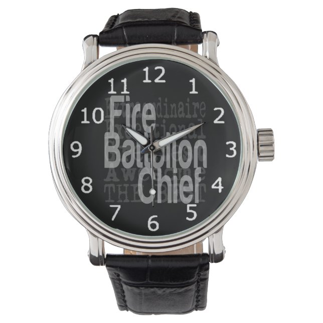 Hoofdextraordinaire brandweerman horloge (Voorkant)