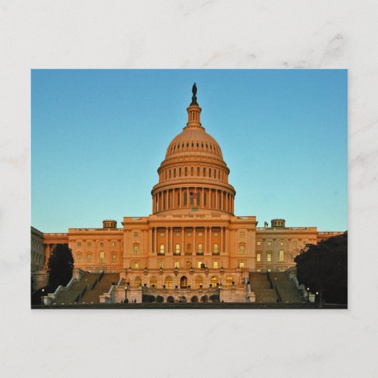 Hoofdgebouw bij Sunset Briefkaart (Voorkant)