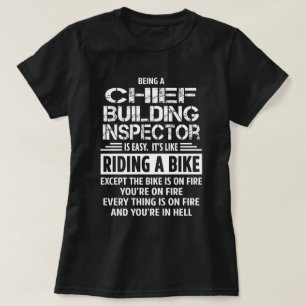 Hoofdinspecteur voor gebouwen t-shirt