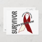 HOOFDKANKEROVERLEVING 1 BRIEFKAART (Voorkant / Achterkant)