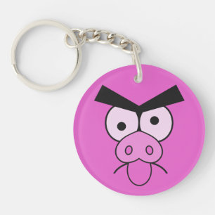 Hoofdketen Mad Pig Sleutelhanger