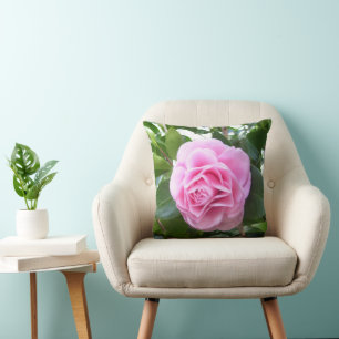 Hoofdkussen - nam Roze Camelia toe Kussen