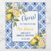 HOOFDLEMMA CITROEN BRUIDSSLUIERFEESTJE WIJN ETIKET (Enkel label)