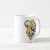 Hoofdletter A van het alfabet-monogram Koffiemok (Voorkant rechts)
