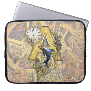 Hoofdletter A van het alfabet-monogram Laptop Sleeve