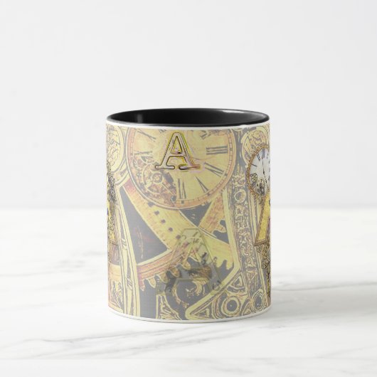 Hoofdletter A van het alfabet-monogram Mok (Midden)