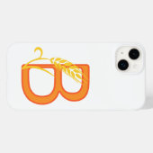 Hoofdletter B bloemenmonogram Case-Mate iPhone Case (Achterkant (horizontaal))