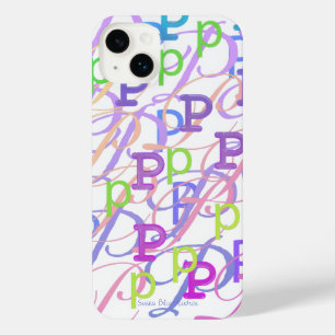 Hoofdletter Confetti "P" iPhone Hoesje