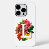 Hoofdletter L bloemenmonogram Case-Mate iPhone Case (Achterkant)