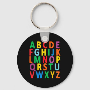 Hoofdletters Alfabet Leer Abc Jongen Meisje Kinder Sleutelhanger
