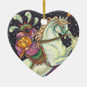 HOOFDLEZEN HORSEWOMAN SLEEPY HOLLOW ORNAMENT Heart