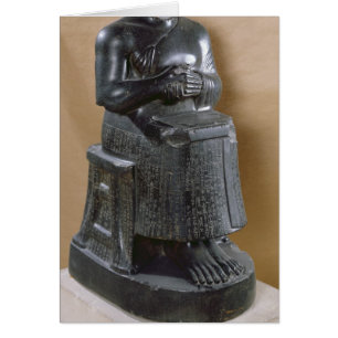 Hoofdloos standbeeld van prins Gudea als