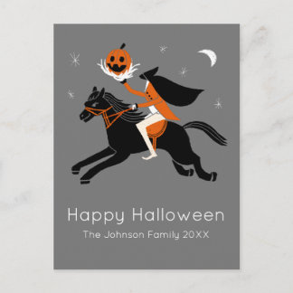 Hoofdloze Horseman halloween Briefkaart