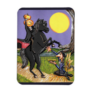 Hoofdloze Horseman Ichabod Crane fridge magnet Magneet