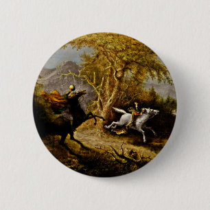 Hoofdloze paardenraan die de kraan van de ijskast  ronde button 5,7 cm