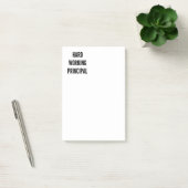 Hoofdmedewerker hard werken post-it® notes (Kantoor)