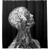  hoofdnek medische anatomie douchegordijn (Voorkant)