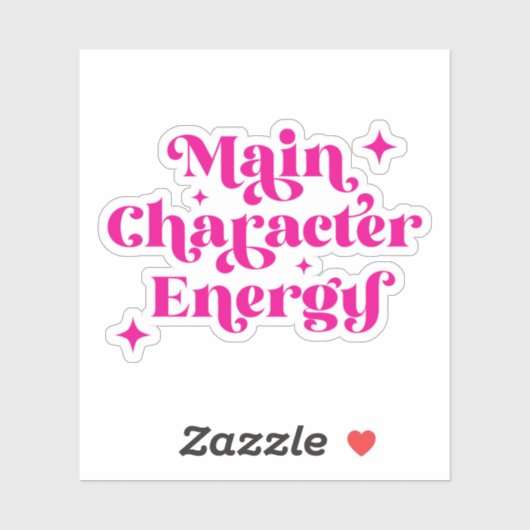 Hoofdpersonage Energy Pink Sticker (Vel)