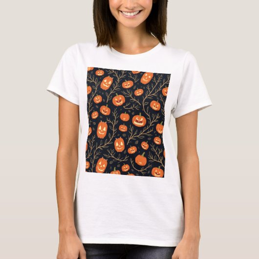 Hoofdpersoon op Halloween Day T-shirt (Voorkant)