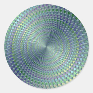 Hoofdpijn - Fractal Ronde Sticker