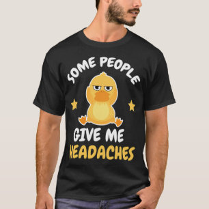 Hoofdpijn Joke Migraine Parody Duck — Dierlijke ku T-shirt