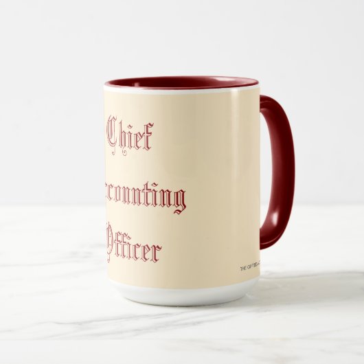 "Hoofdrekenplichtige" Mok (Voorkant rechts)