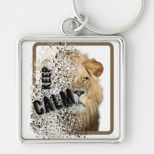 Hoofdring van leeuwen sleutelhanger
