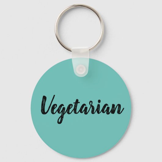 Hoofdring - Vegetarisch Ocean Blue Sleutelhanger (Voorkant)