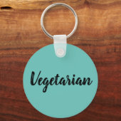 Hoofdring - Vegetarisch Ocean Blue Sleutelhanger (Voorkant)