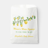 Hoofdrukregel Lemon Genderneutraal Baby shower Bedankzakje (Voorkant)