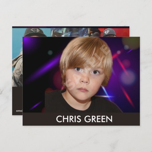 Hoofdschoenkaarten voor rackmodellen met twee zijd briefkaart (Voorkant / Achterkant)