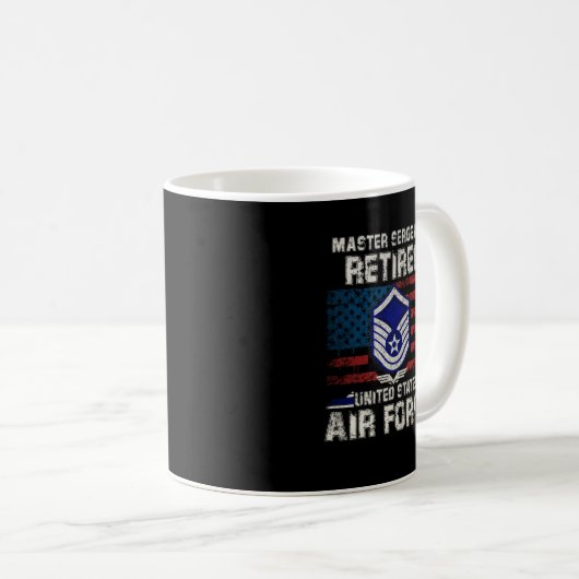 Hoofdsergeant in ruste Militaire Retirem Koffiemok (Voorkant rechts)