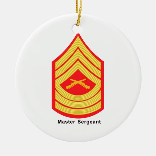 Hoofdsergeant Keramisch Ornament (Voorkant)