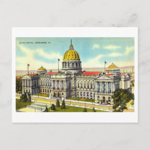  hoofdstad Harrisburg, Pennsylvania Briefkaart